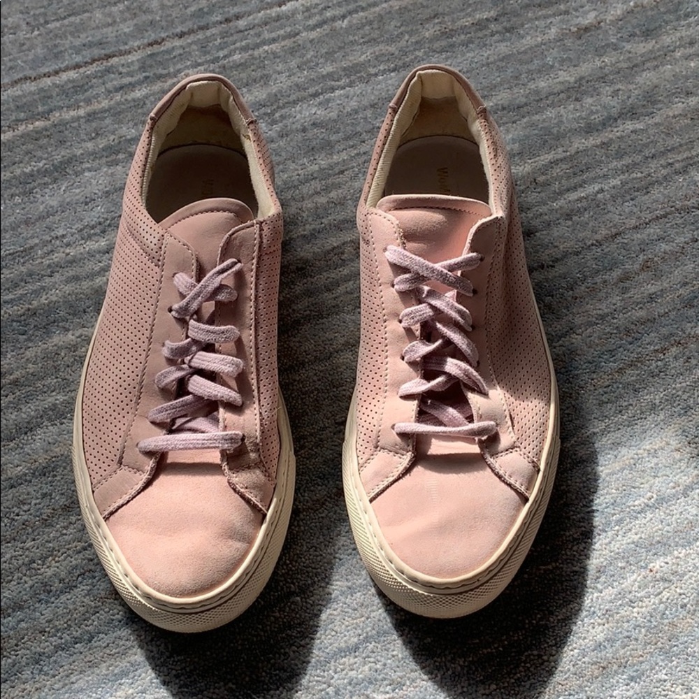 Common Projects Lilac Suede Perforated Sneakers 38 - image 2